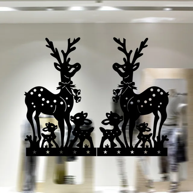 Modern Wall Art Home Decoration Stickers Christmas Decor Black Modern Wall Art Home Decoration Stickers Christmas Decor Black White Red Deer