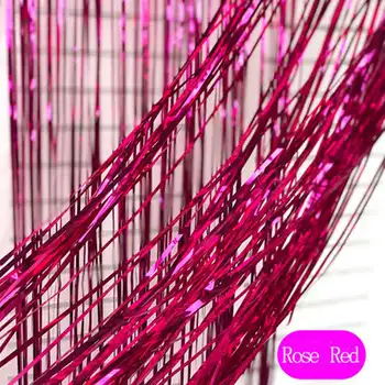 

1*2/3M Blue Pink Rose Red Shimmering Foil Fringe Tinsel Door Curtain Wedding Birthday Party Decoration Photo Backdrop Supplies