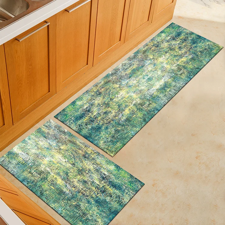 Акварельный Печатный Коврик для прихожей длинный прямоугольный кухонный ковер для спальни напольный коврик прикроватный коврик нескользящий ковер для гостиной - Цвет: Watercolor 9
