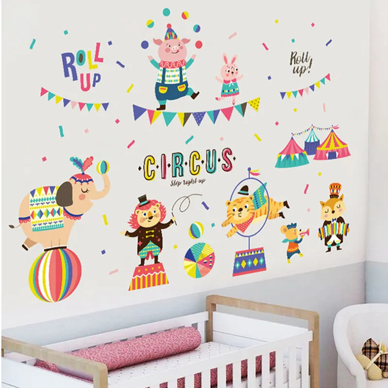 Cartoon Animal Alphabet Wall Sticker Removable Baby Nursery Kids Room Dec GS Cartoon Animal Alphabet Wall Sticker Removable Baby Nursery Kids Room Dec GS