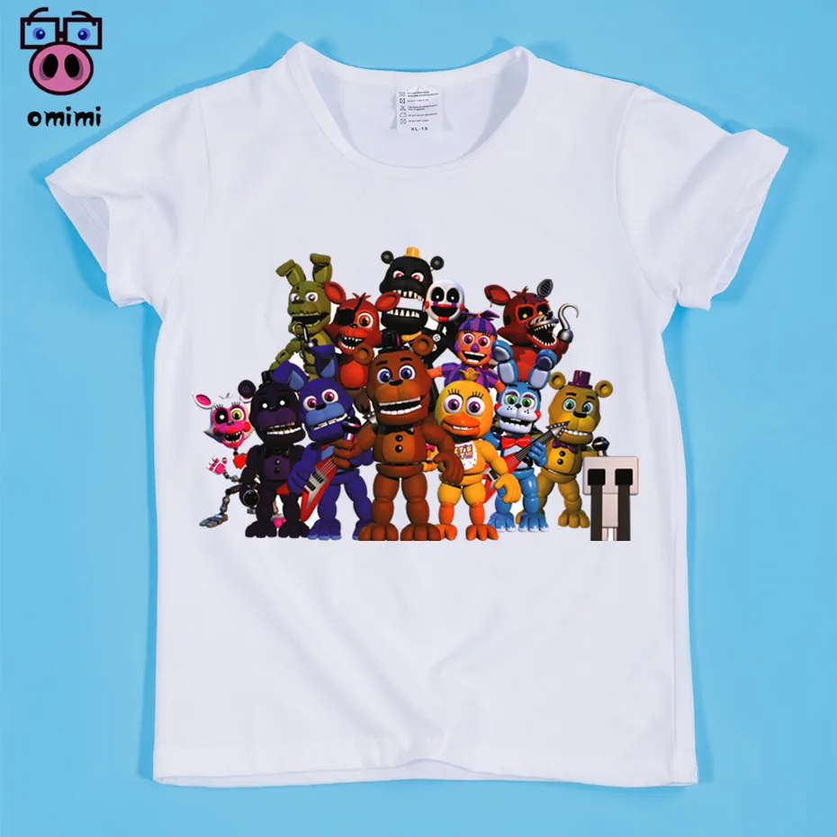 

2-14Year Old, Kid's Five Nights At Freddy T Shirt Baby Infant Summer Tshirt Children's Costume 2019 T-shirt for Toddler