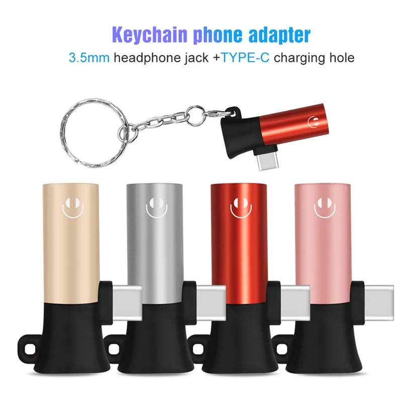

Mini Capsule Dual Type-C Adapter Charge and Headphone 2 in 1 Type-C to 3.5mm Head Audio USB C Cabledapter Splitter 40MAY15