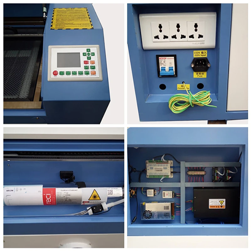 Новинка 110/220 в 400*600 мм Ruida 6442S машина для лазерной гравировки и резки TS6040/4060 USB порт
