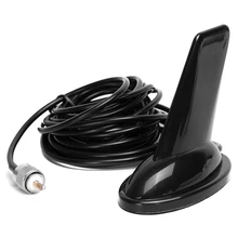 Акула плавник 136-174/400-470 МГц двухдиапазонная антенна с 5 м коаксиальный кабель для Двухдиапазонная Автомобильная радиоантенна рация