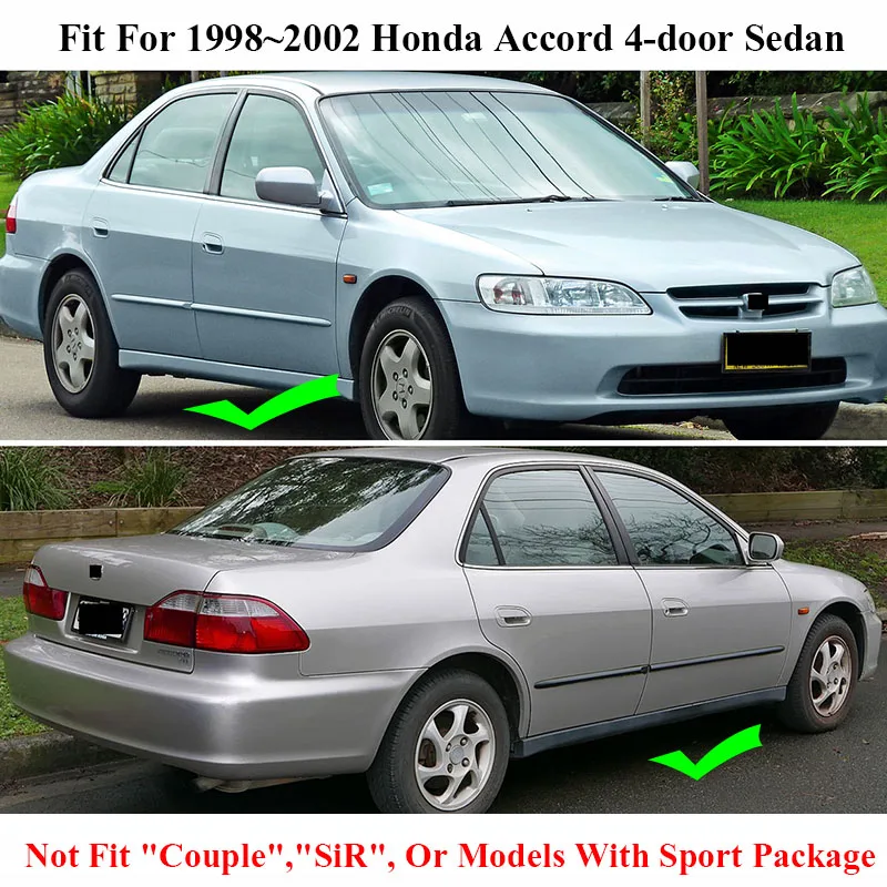 Комплект литой Брызговики для Honda Accord 1998-2002 Брызговики спереди и сзади брызговик 1999 2000 2001 аксессуары