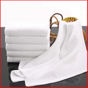 

Cotton Bath Towels White (50 Pack, 11.8 x 24.8 Inch) - Lightweight Multipurpose Pool Gym Towels Quick Drying Towel