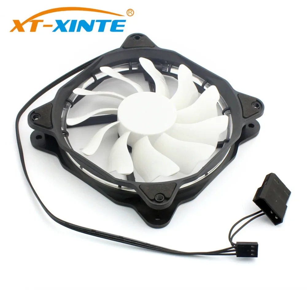 CPU 12CM Cooler 20dB Silent LEDs PC Computer Case Fan Heatsink Cooling
