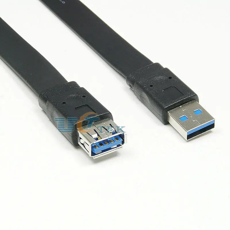 Flat USB 3.0 Extension Cable Male to Female Type A AM to AF Extender