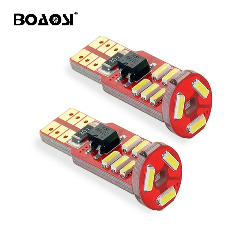 

2x 194 168 W5W 4014 15SMD Car LED Replacement Bulbs Lights Canbus Daytime Running Light Auto Lamp Bulbs White/Ice Blue