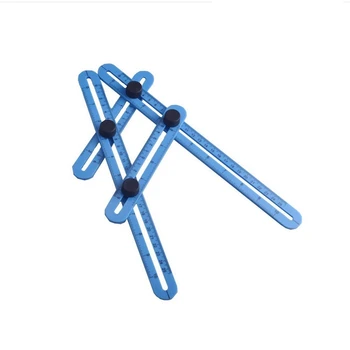 

Professional Template Tool Angle Measuring Protractor Multi-Angle Ruler Builders Craftsmen Engineers Layout