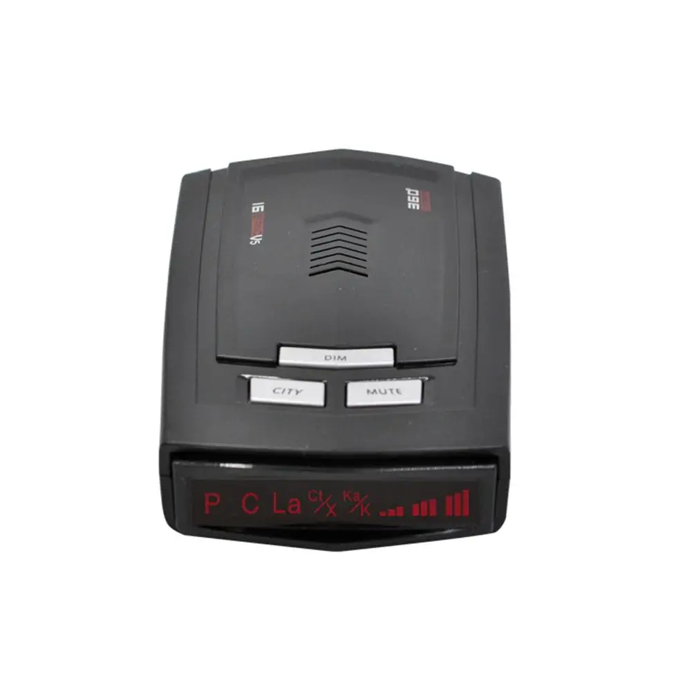 

Car Radar Detector LED Display Laser Speed English Russian Auto 360 Degree Vehicle V5 Speed Voice Alert Alarm Warning LA/X/CT/K