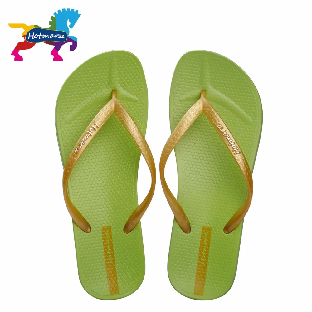 Hotmarzz Flip Flops Women Beach Grass Green Summer Fashion New Brand ...