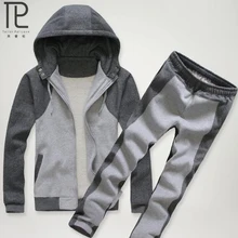 Брендовый спортивный костюм, мужской комплект, осенний и зимний костюм, мужской свитер, костюм, модная одежда из хлопка, пара, для отдыха, мужские комплекты# b6