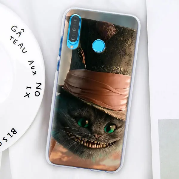004 Алиса в стране чудес Чеширский кот чехол для телефона coque для huawei P30 Pro P10 P20 P30 Lite P8 P9 Lite P Smart Plus чехол - Цвет: 004