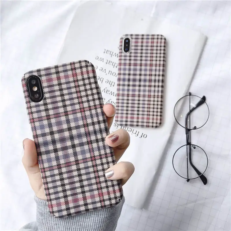 

2019 New Simple Cloth Pattern For Iphone 6 6S 7 8plus X Xs Xr Xsmax Soft Shell Anti-Fall Protection Shell