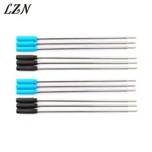 LZN Лидер продаж 0,7 мм Металл длинные и мини ручка заправляемая шариковая ручка для письма Высокое качество 30 шт. много