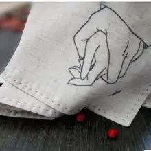 Ручной работы вышивка хлопок шелковый платок античный полотенце для рук бойфренд Валентина подарок на день рождения набор