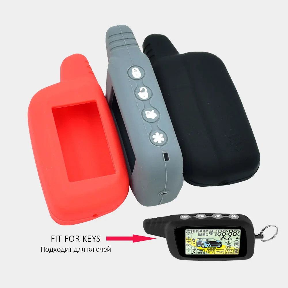 Silicone Key Case For Pantera SLK 300 350 400 450 600 625 868 600RS 625RS 650RS 675RS Car Alarm LCD Remote Control Protect Cover key case,key case cover,remote control case cover