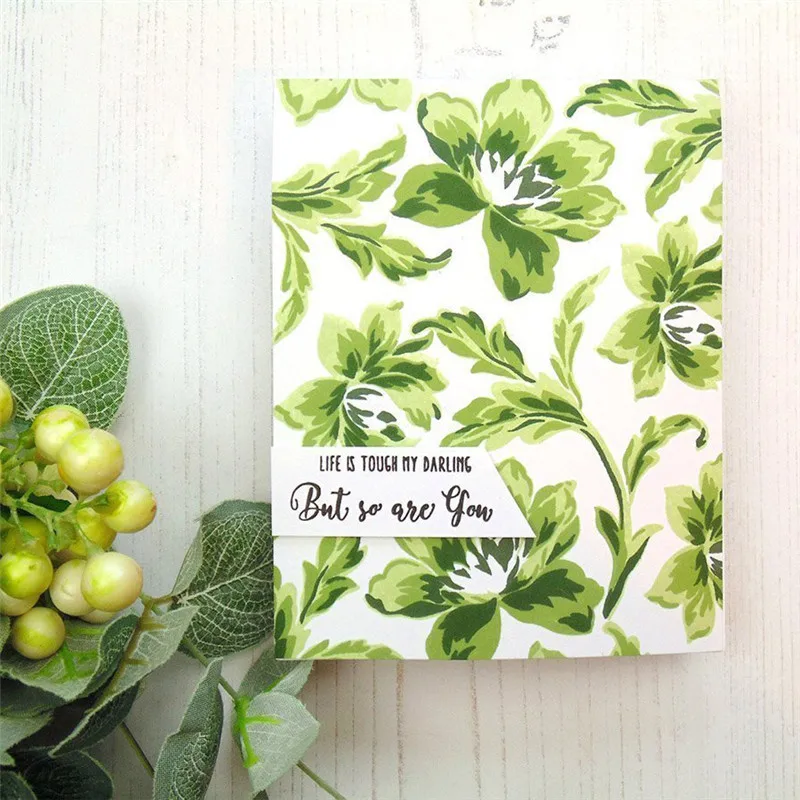 

GJCrafts Leaves Flower Metal Cutting Dies for Scrapbooking New Craft Dies DIY Album Card Making Decor Paper