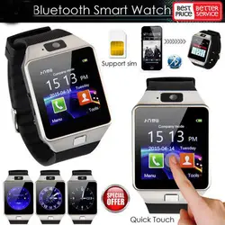 100 шт. Bluetooth Smart Часы Smartwatch DZ09 Android Телефонный звонок Relogio 2 г sim-карта TF Камера для iPhone samsung huawei GT08 A1