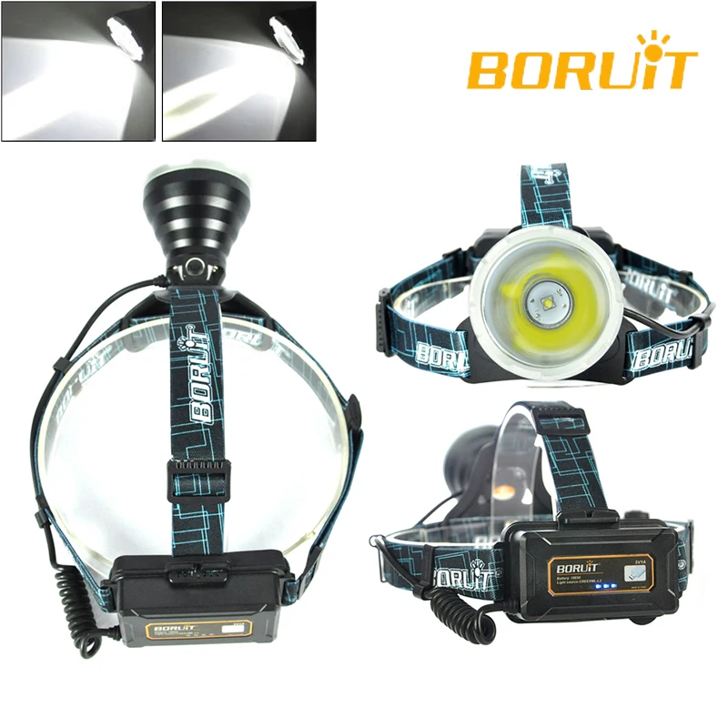 Ceny Nowy BORUiT Smart B10 oryginalny Cree XM L2 polowanie Camping wędkowanie latarka czołowa lampa czołowa led