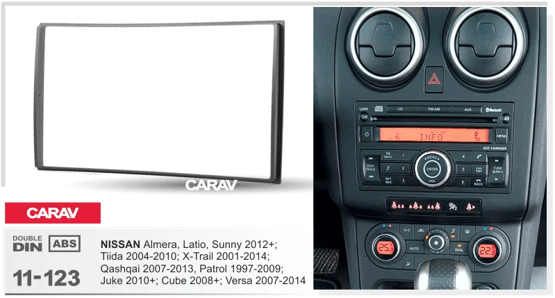 CARAV 11-780 Car Radio Installation Trim Fascia Panel
