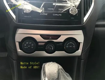 

Lapetus Central Control Air Conditioning AC Button Switch Panel Cover Trim Fit For Subaru Forester 2019 2020 ABS Carbon Fiber