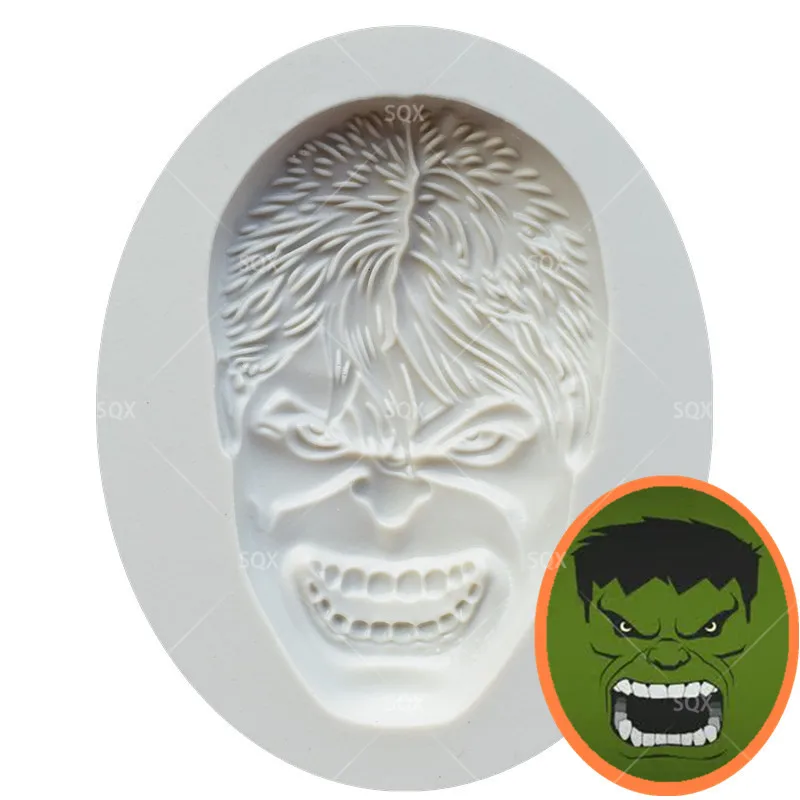 

Hulk Silicone mould Shaped Silicone Fondant Mould Cake Decorating Baking Tools Kitchen Accessories SQ15272