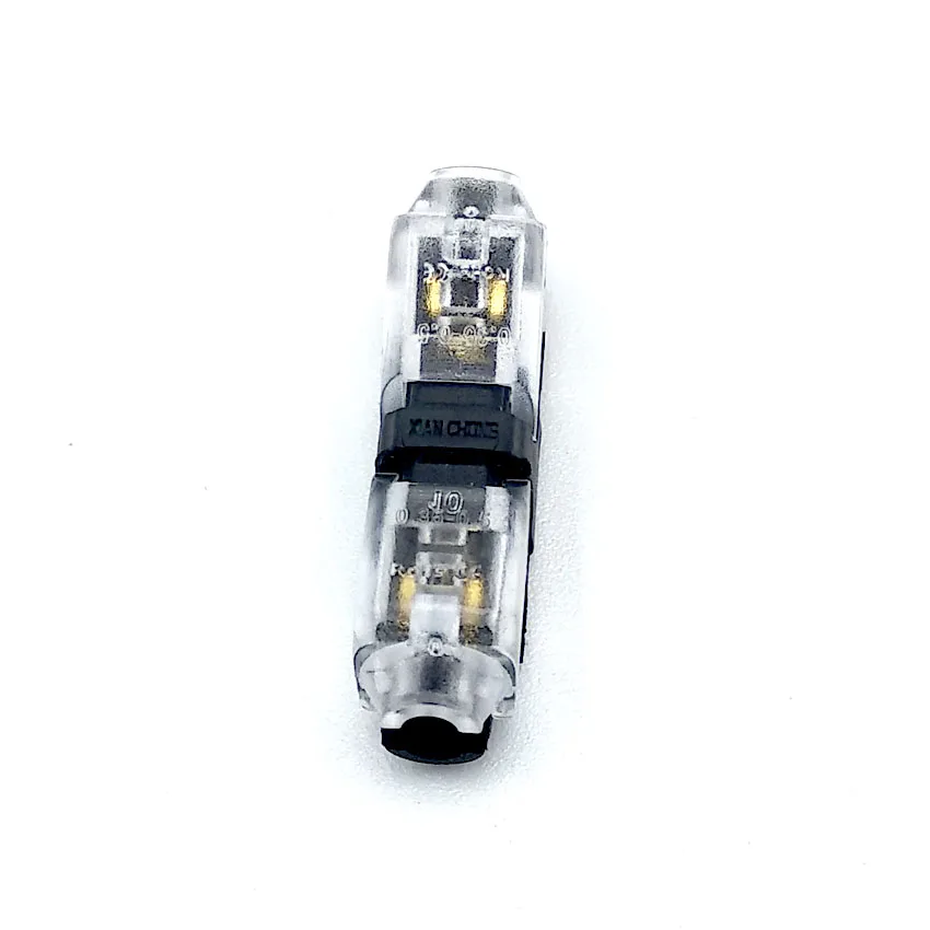 5 шт. H форма Быстрый соединительный провод монтажный Электрический разъем для 2 Pin 22-20 AWG для светодиодов ленточный кабель обжимные клеммные блоки проводник - Цвет: H1-Transparent  5pcs