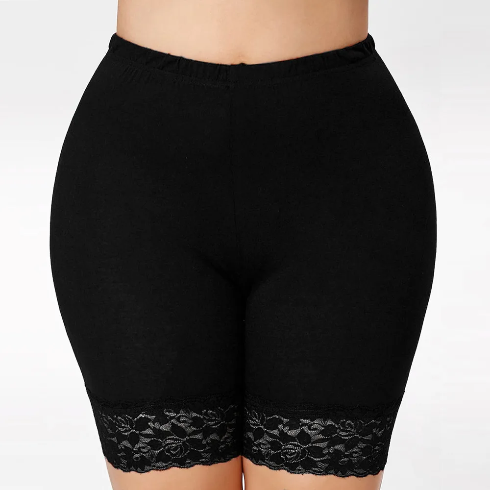 

Leggings Women Plus Size Womens High Waist Workout Leggings Push Up Woman Casual Solid Lace Trousers Above Knee Legging Trousers