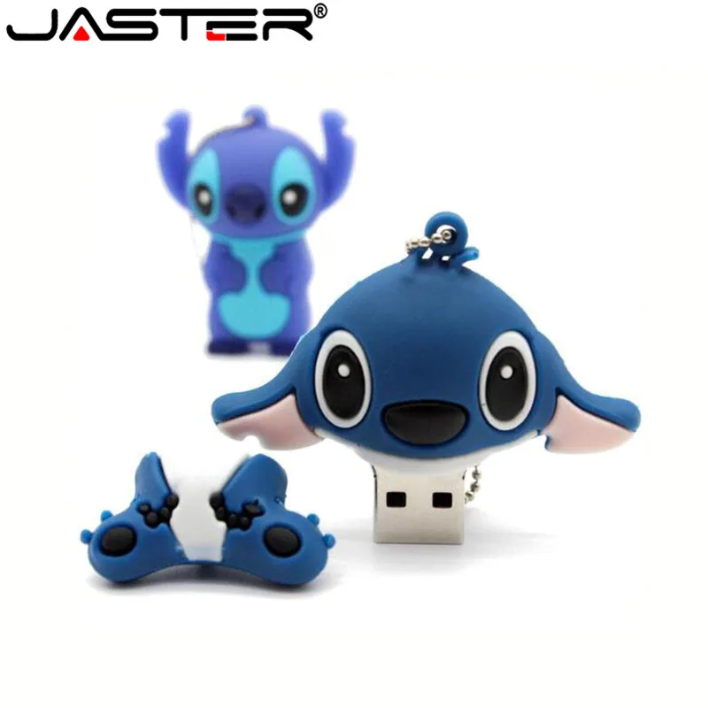 Jaster lovely Cartoon Lilo& Stitch USB флеш-накопители 64 ГБ 32 ГБ 16 ГБ 8 ГБ 4 ГБ флеш-накопитель карта памяти флешки в подарок