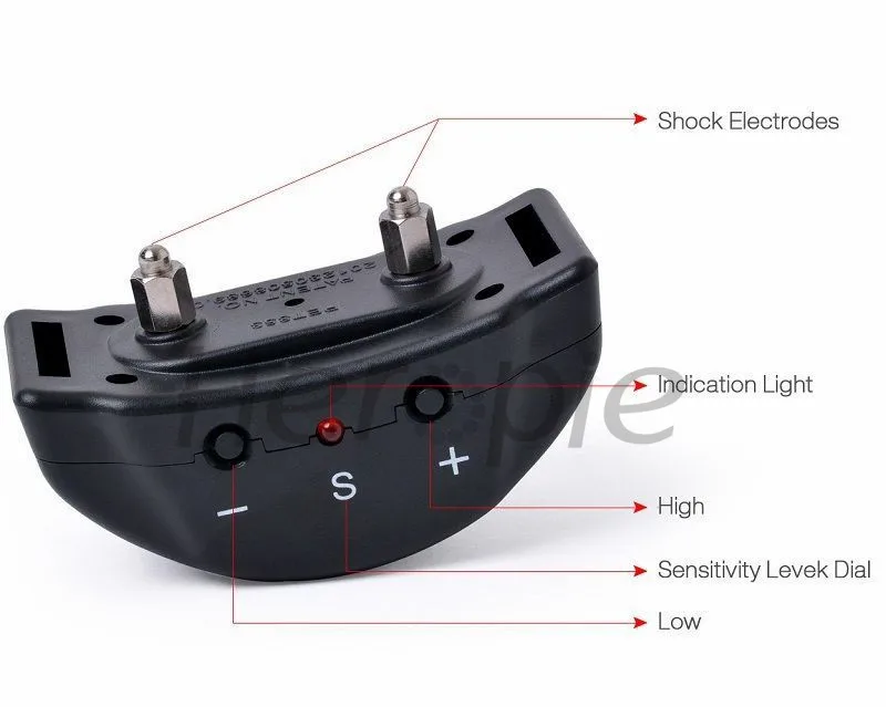 Heropie не кора электронный ошейник автоматический анти Кора Воротник с 7 уровнями шок кора дрессировочный ошейник