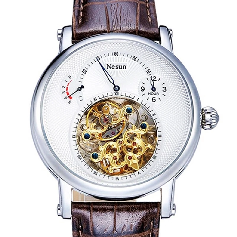 

(Lowest price) Switzerland Brand Nesun Hollow Tourbillon Watch Men Automatic Mechanical Men's Watches Sapphire Waterproof watch