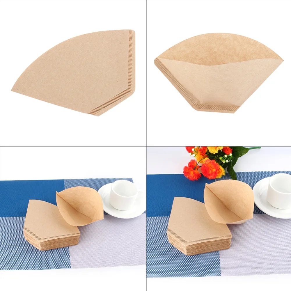 Coffee Paper Filter Unbleached Coffee Filter Papers Cones Cups Brewer