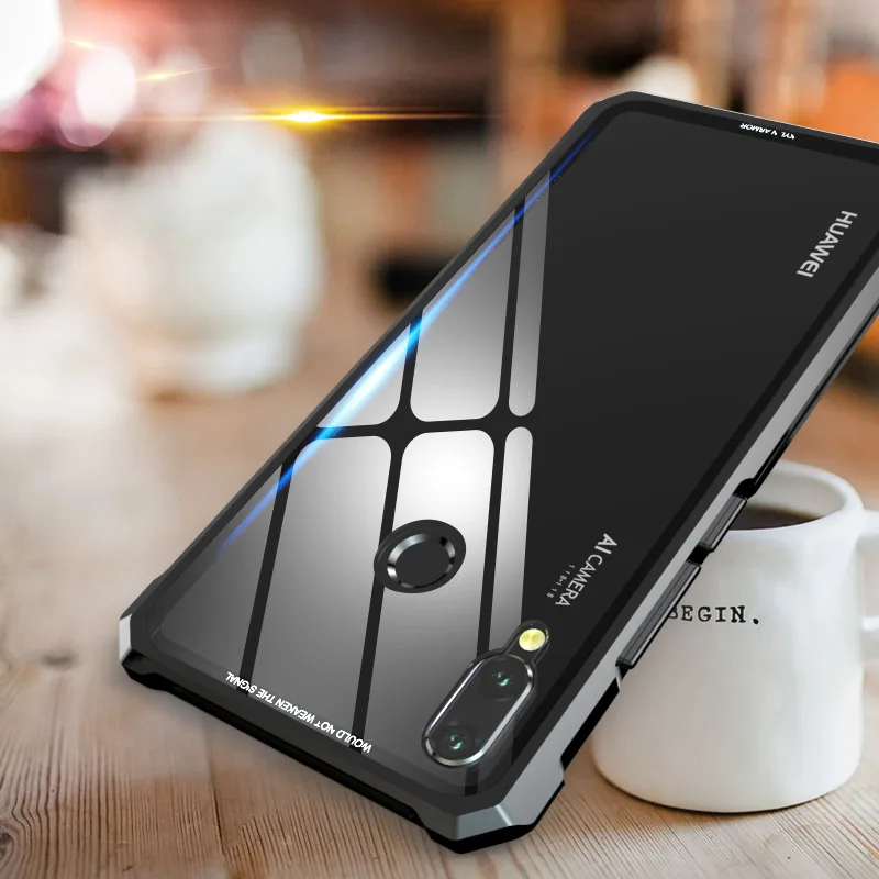 Huawei P smart + чехол авиационная алюминиевая накладка металлический каркас с