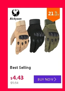 Richyuan военные США спецназ тактические перчатки Боевые противоскользящие черные перчатки с полупальцами