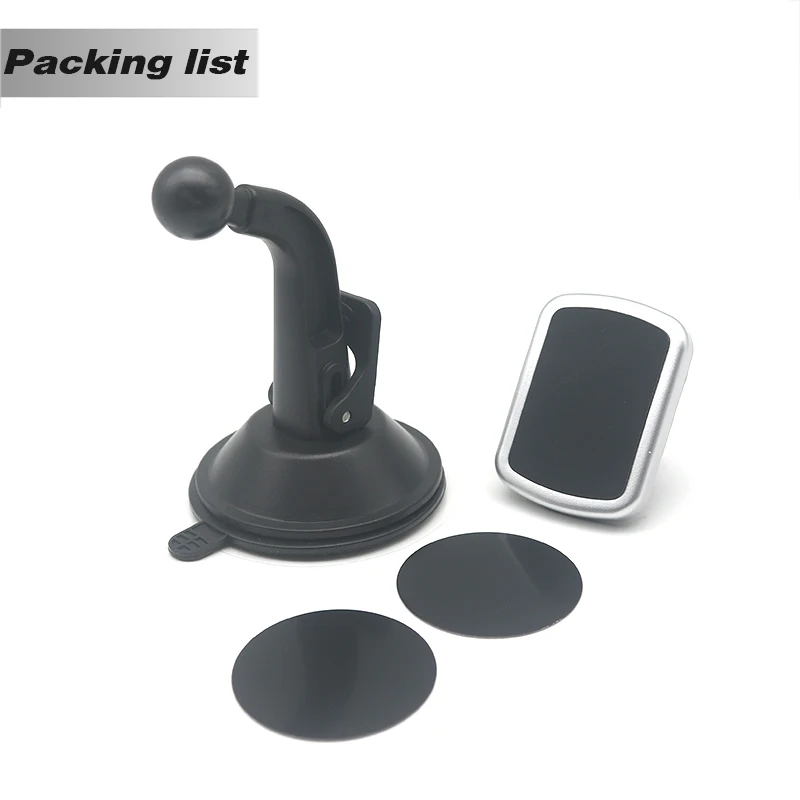 JEREFISH магнитный автомобильный держатель для телефона, магнитный автомобильный держатель для телефона на приборную панель, крепкий липкий держатель на лобовое стекло, 360, gps, автомобильный держатель - Цвет: Черный