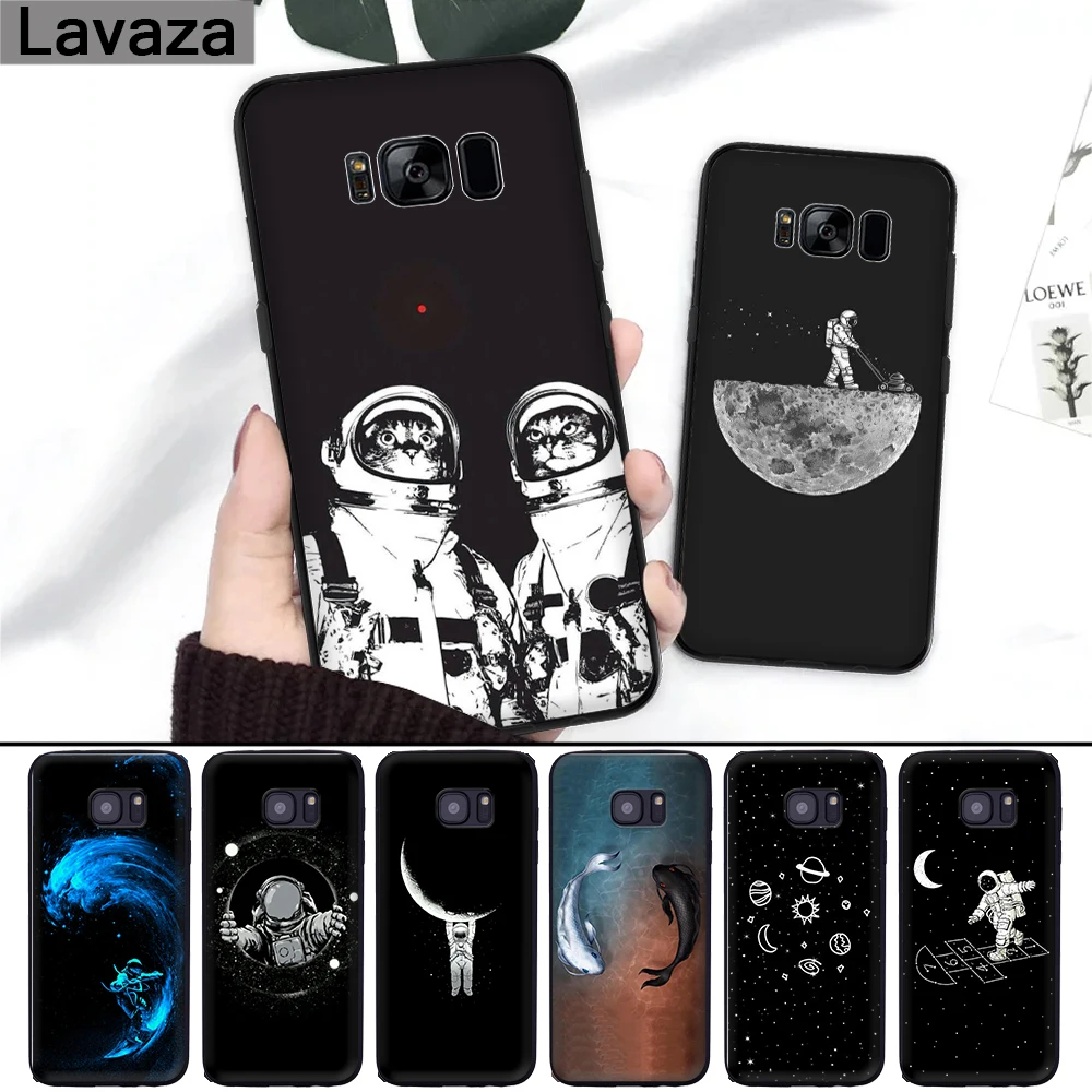 

Lavaza Space Cosmic Silicone Case for Samsung S6 Edge S7 S8 Plus S9 S10 S10e Note 8 9