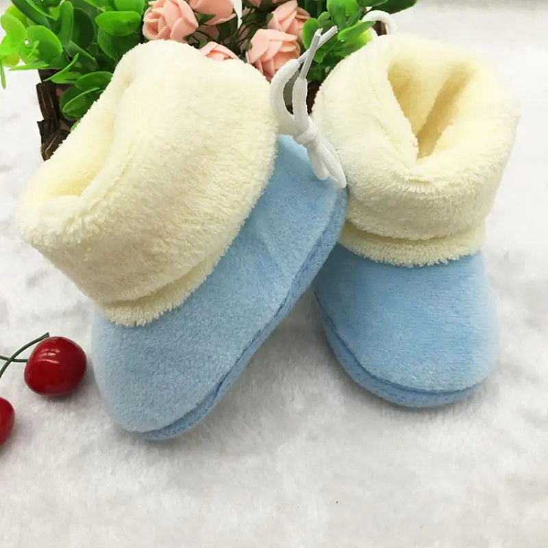 

Baby Winter Boots Kids Shoes Newborn Infant Toddler First Walker Warm Girls Boys Soft Sole Anti-Slip Prewalker Baby Shoes Booty