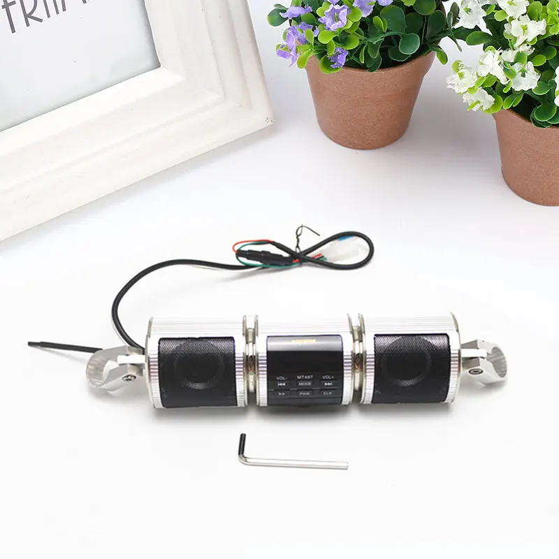 

Motorcycle Bluetooth MP3 Player Speakers Audio FM/AM Stereo Sound Waterproof