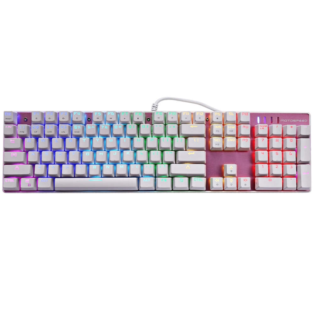 

MOTOSPEED CK104 Mechanical Keyboard Gaming Keyboard Backlit Gamer Ergonomic Wired QWETY With Backlight For PC Laptop