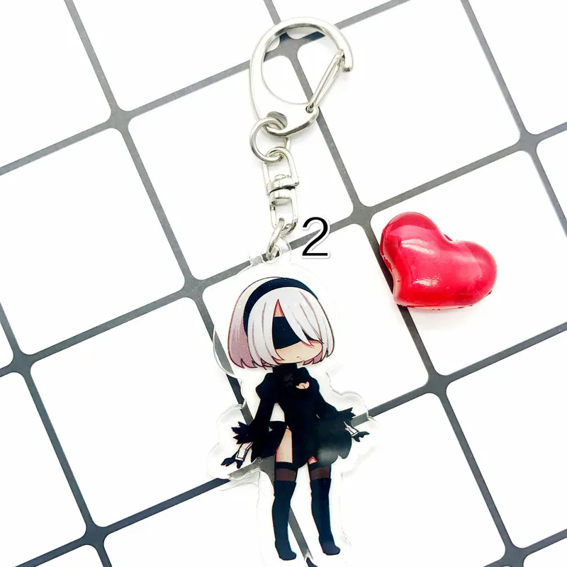 

New Fashion Charm Game Neil Mechanical Era 2B keychain Stereo Keychain Pendant