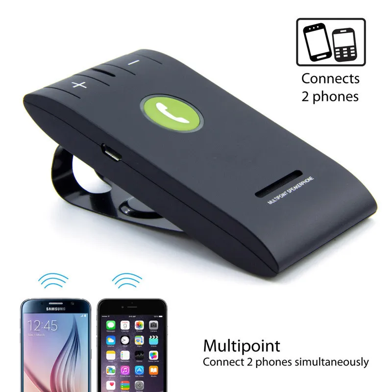 

5PCS Multifuctional Wireless Car Kit Bluetooth Speakerphone EGTONG 6E Handsfree Music Multipoint Auto Speaker