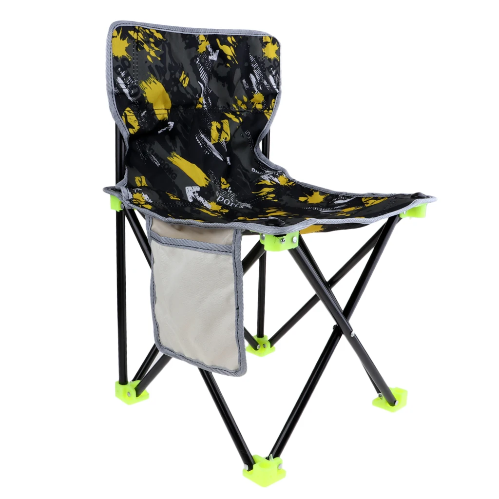 Fodable Camping Chair Outdoor Picnic Fishing Travel Portable Seat with Steel Frame Oxford for Garden Party Backyard Beach