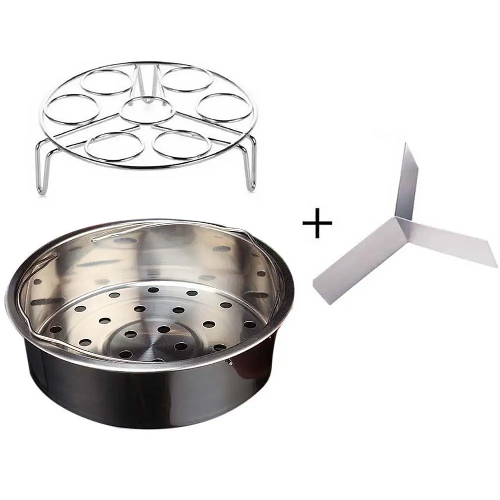 304 Stainless Steel Vegetable Steamer Rack Rice Cooker Separated Egg