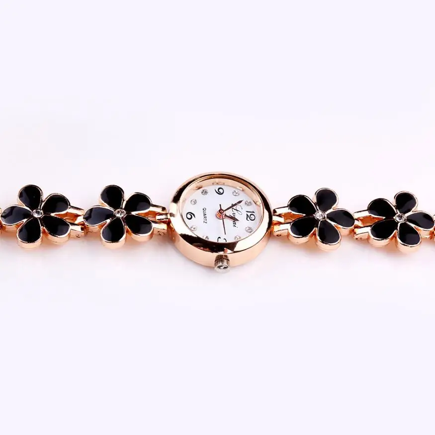 LVPAI 2018 элегантные часы Femmes Montres цветок из нержавеющей стали маленький Dail браслет