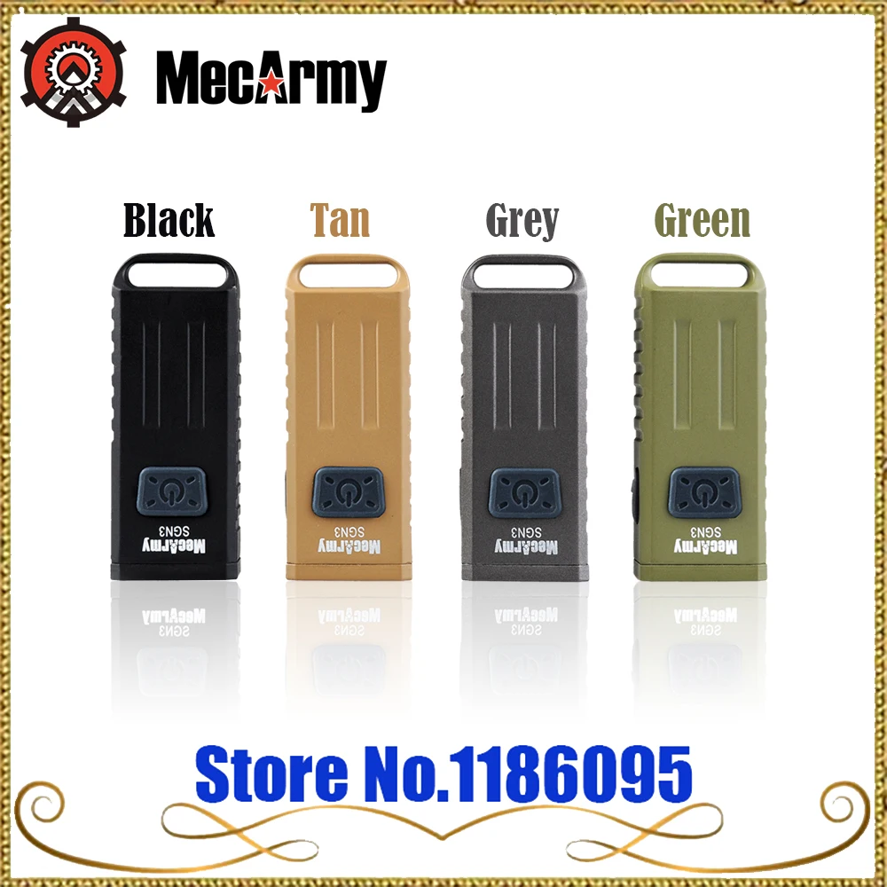 MECARMY SGN3 мини USB Перезаряжаемый многофункциональный фонарик белый/красный/УФ CREE XP