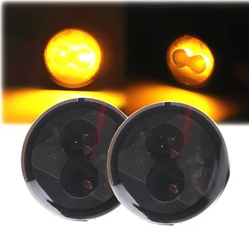 

For Jeep JK Accessories Front Fender Smoked LED Turn Signal Side Marker Parking Lamp For Jeep Wrangler LED Side Marker Light