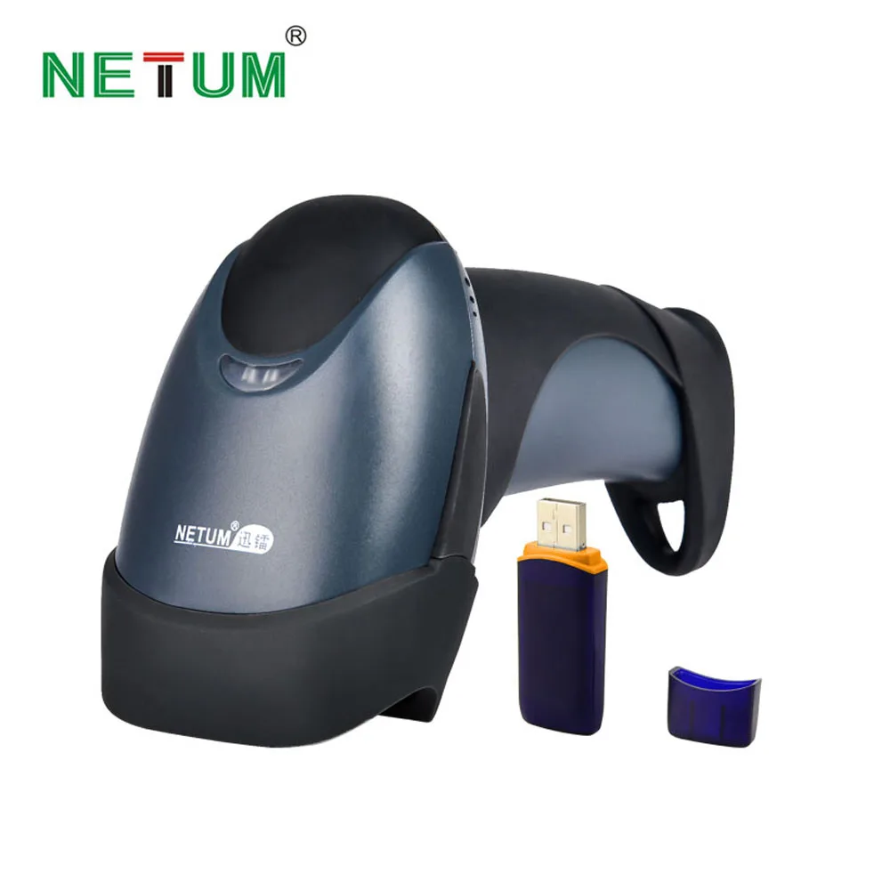 NETUM NT-M2 1D беспроводной портативный беспроводной лазерный сканер штрих-кода 2 бит с высоким отсканированным сканером и usb-приемником