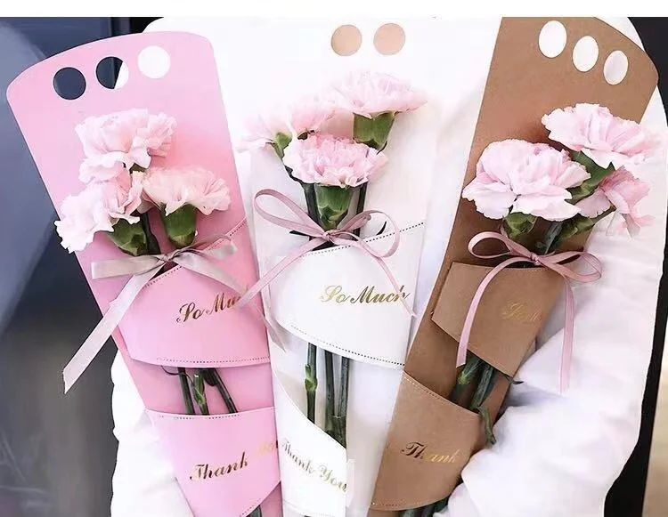 

13*50cm Large Single Branch Folding Single Side Box New Flower Packaging Material For Mother's Day Of Godde